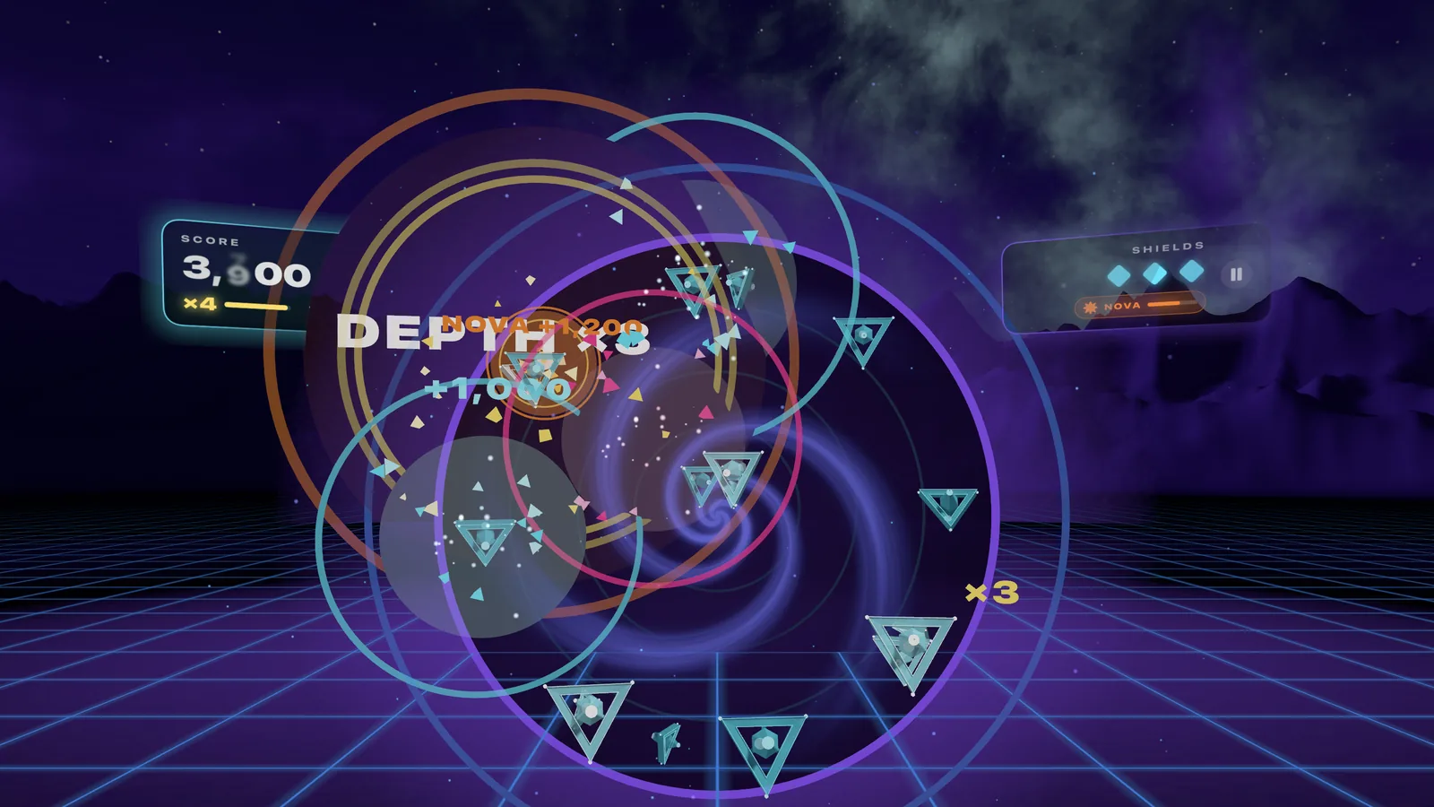 Nova blasts setting each other off across a crowded Formation Break.
